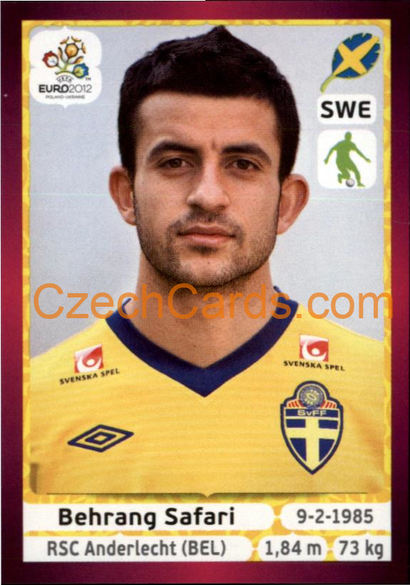 Behrang Safari 2012 Panini EURO sticker #440
