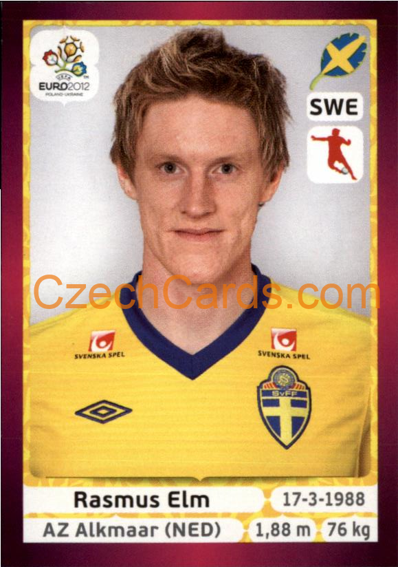 Rasmus Elm 2012 Panini EURO sticker #443