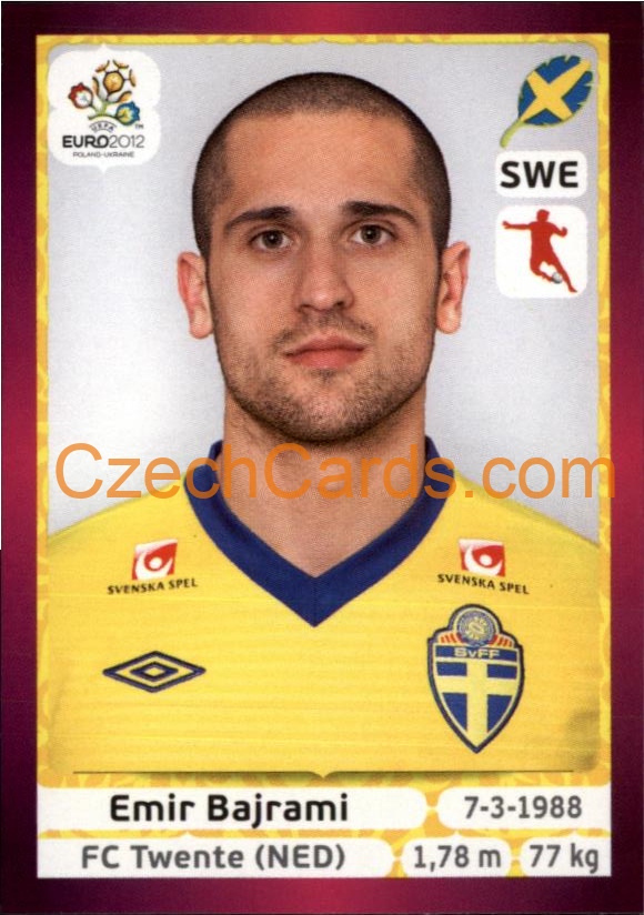 Emir Bajrami 2012 Panini EURO sticker #447