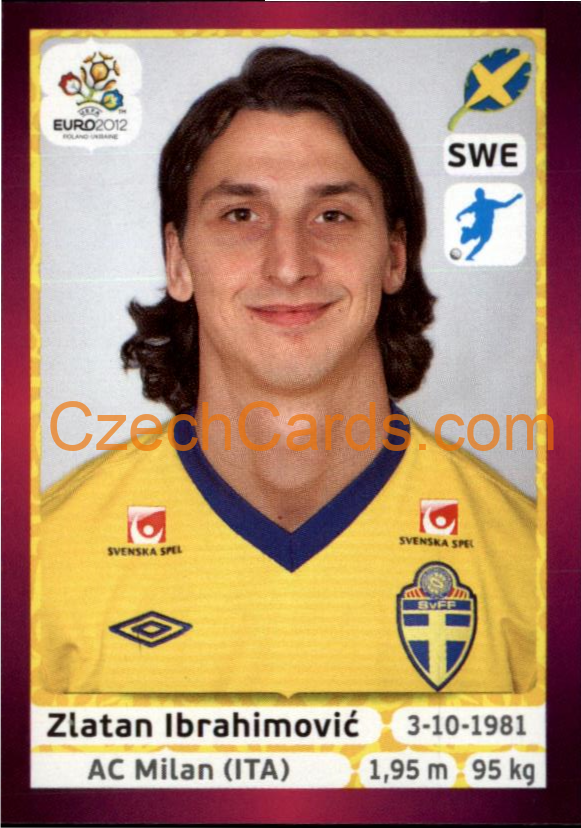 Zlatan Ibrahimović 2012 Panini EURO sticker #451