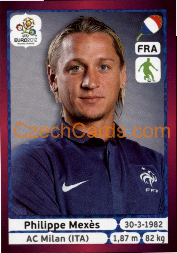 Philippe Mexès 2012 Panini EURO sticker #466