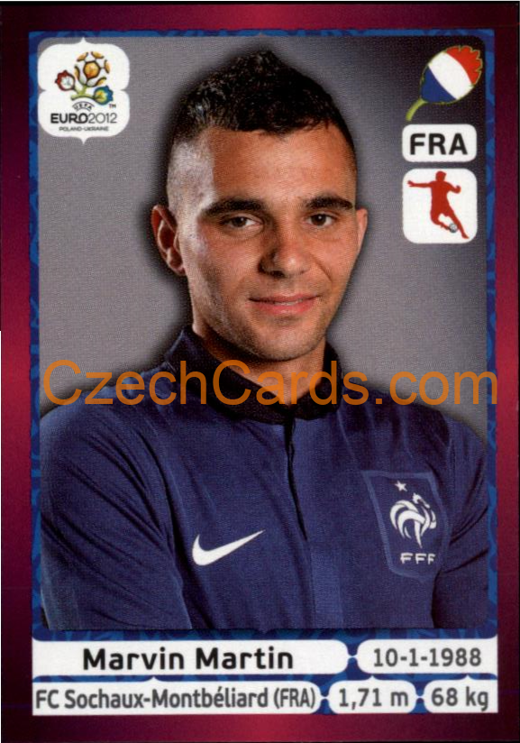 Marvin Martin 2012 Panini EURO sticker #473