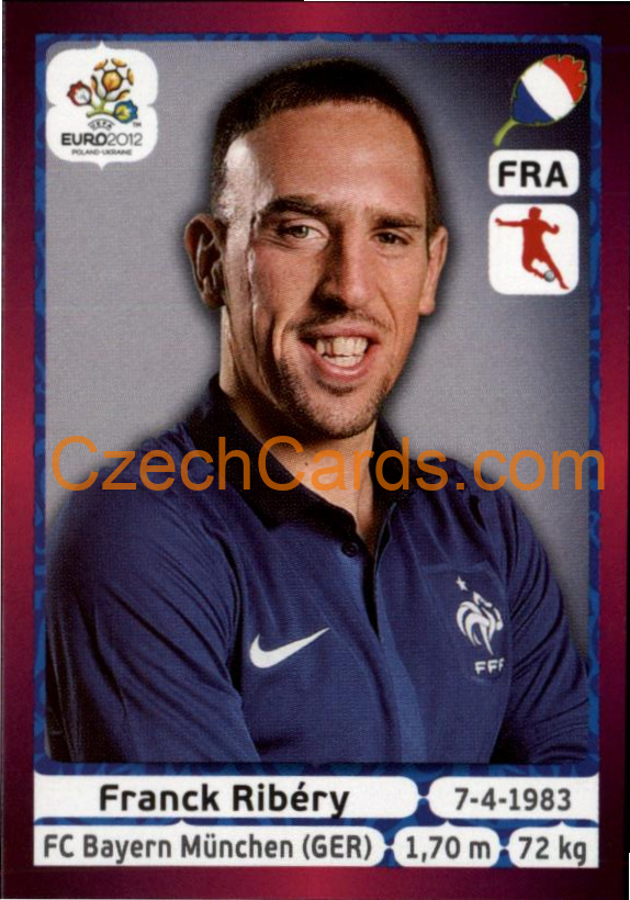 Franck Ribéry 2012 Panini EURO sticker #474
