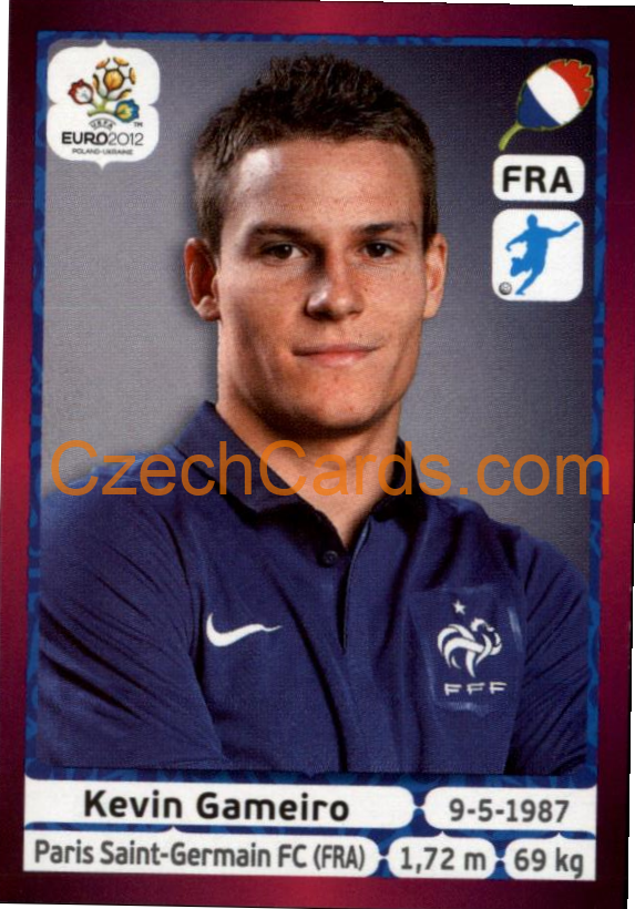 Kevin Gameiro 2012 Panini EURO sticker #478