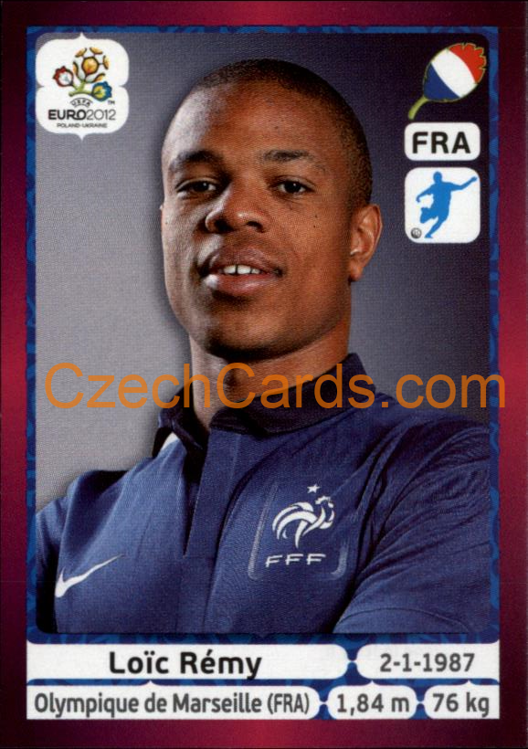 Loïc Rémy 2012 Panini EURO sticker #479