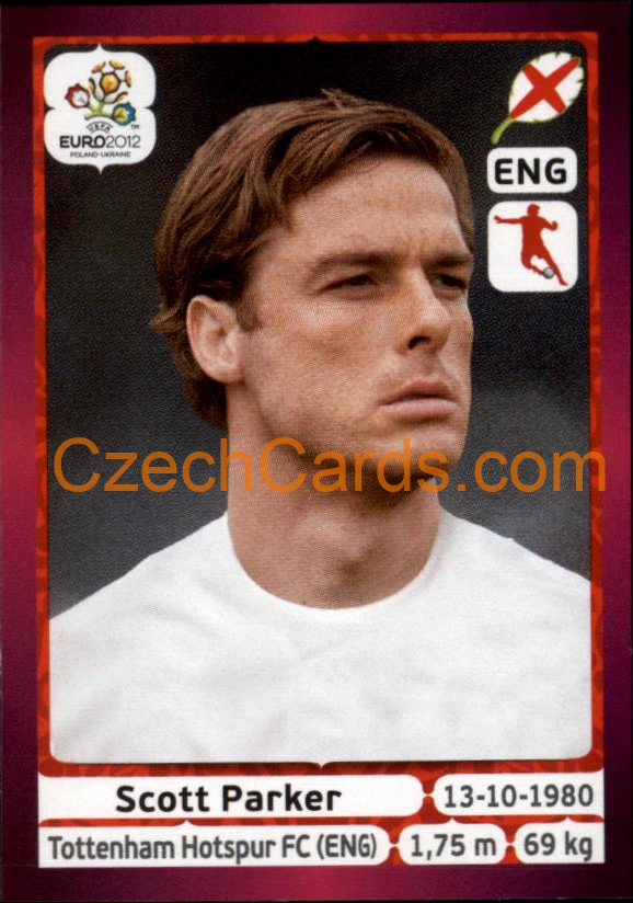Scott Parker 2012 Panini EURO sticker #501