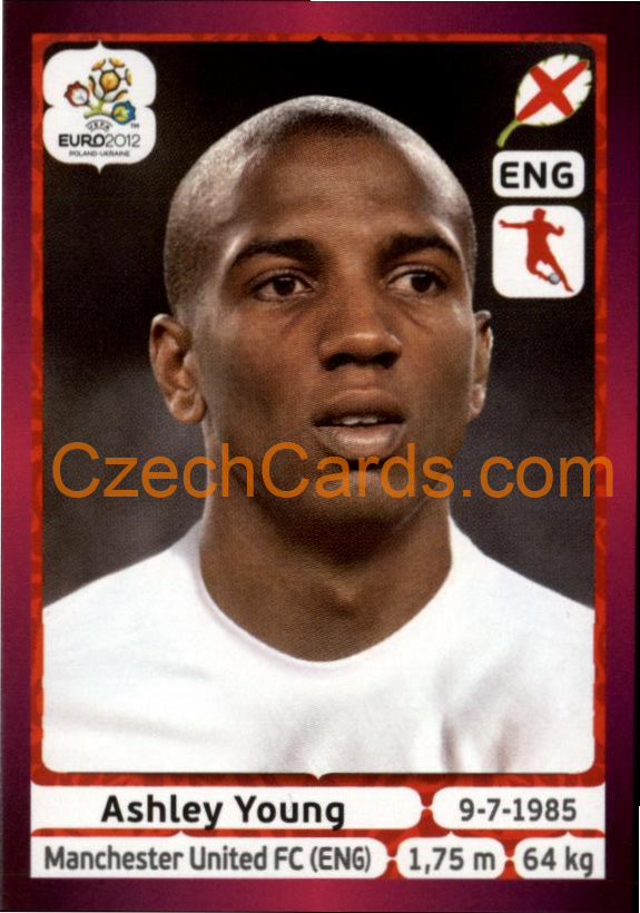 Ashley Young 2012 Panini EURO sticker #503