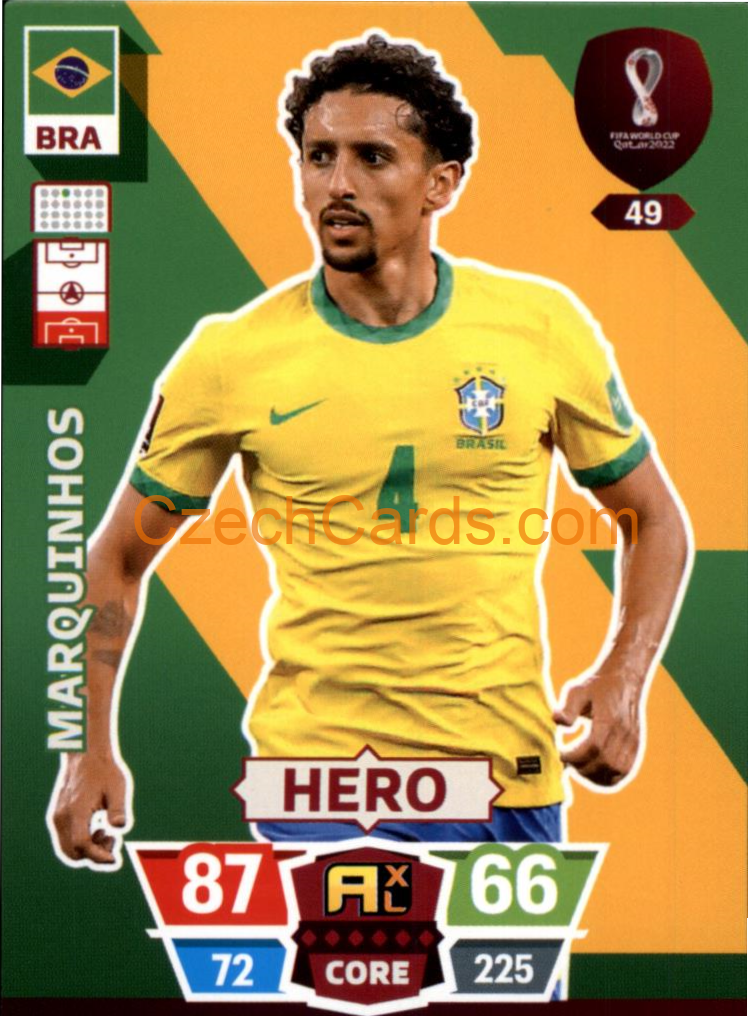 Marquinhos 2022 Panini World Cup Adrenalyn #49