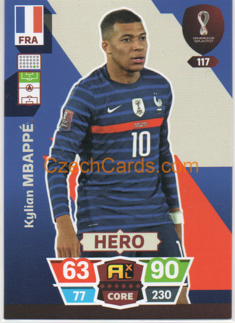 Kylian Mbappé 2022 Panini World Cup Adrenalyn #117