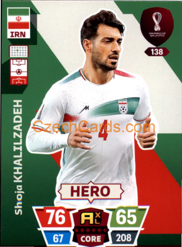 Shoja Khalilzadeh 2022 Panini World Cup Adrenalyn #138