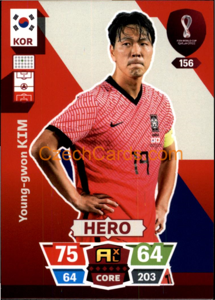 Young-gwon Kim 2022 Panini World Cup Adrenalyn #156
