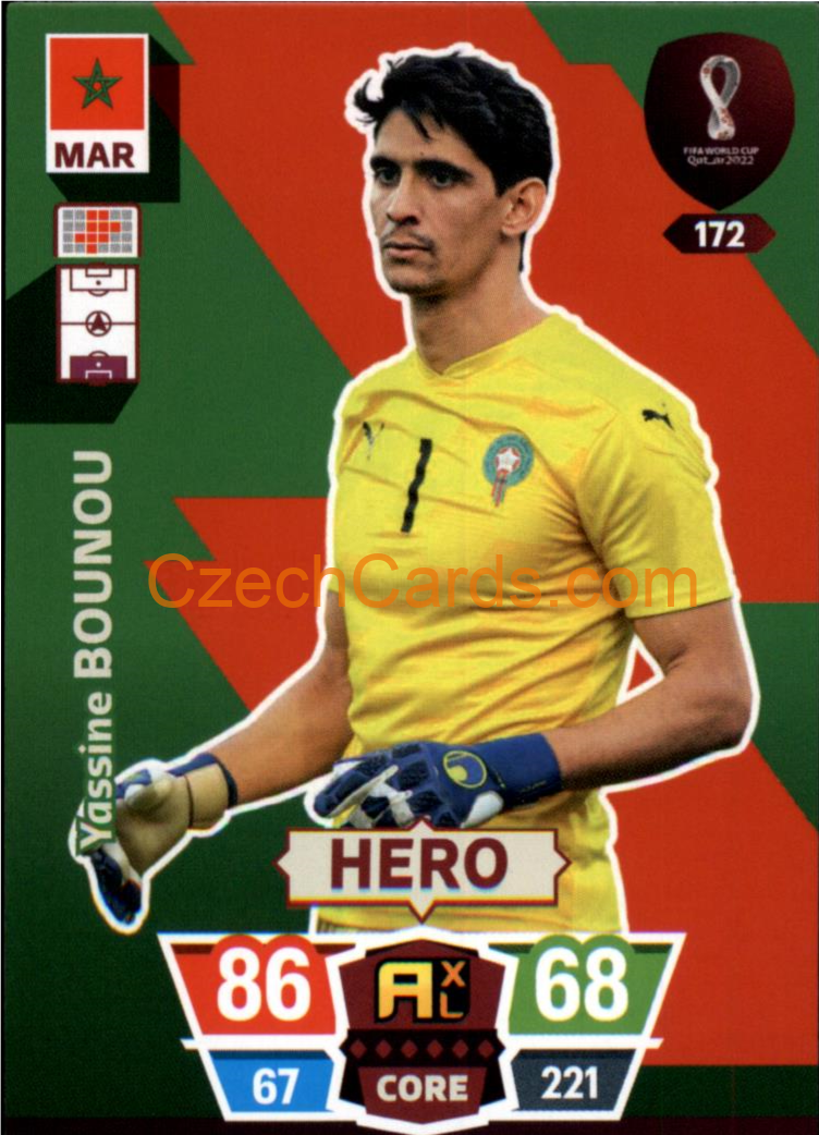 Yassine Bounou 2022 Panini World Cup Adrenalyn #172
