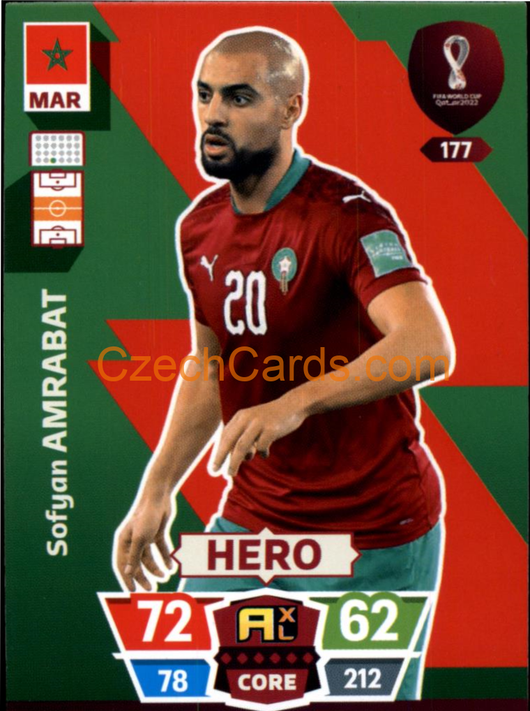 Sofyan Amrabat 2022 Panini World Cup Adrenalyn #177