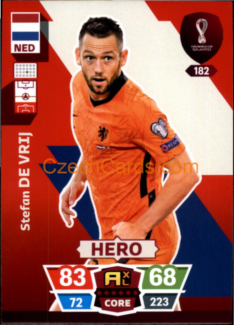 Stefan de Vrij 2022 Panini World Cup Adrenalyn #182