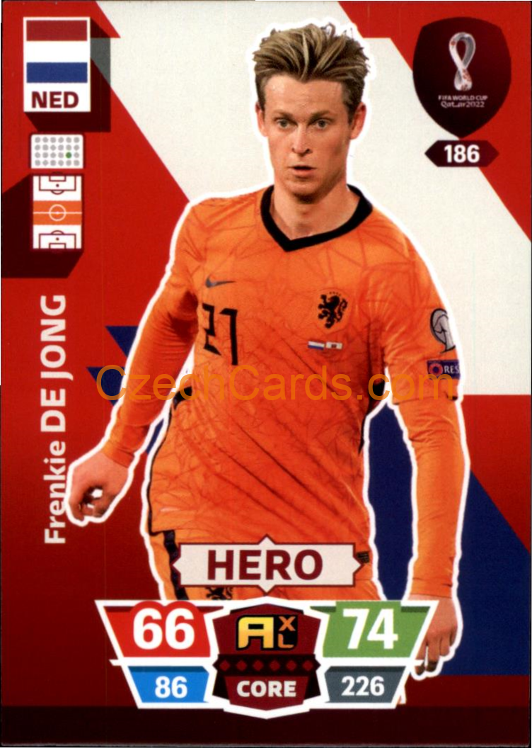 Frenkie de Jong 2022 Panini World Cup Adrenalyn #186