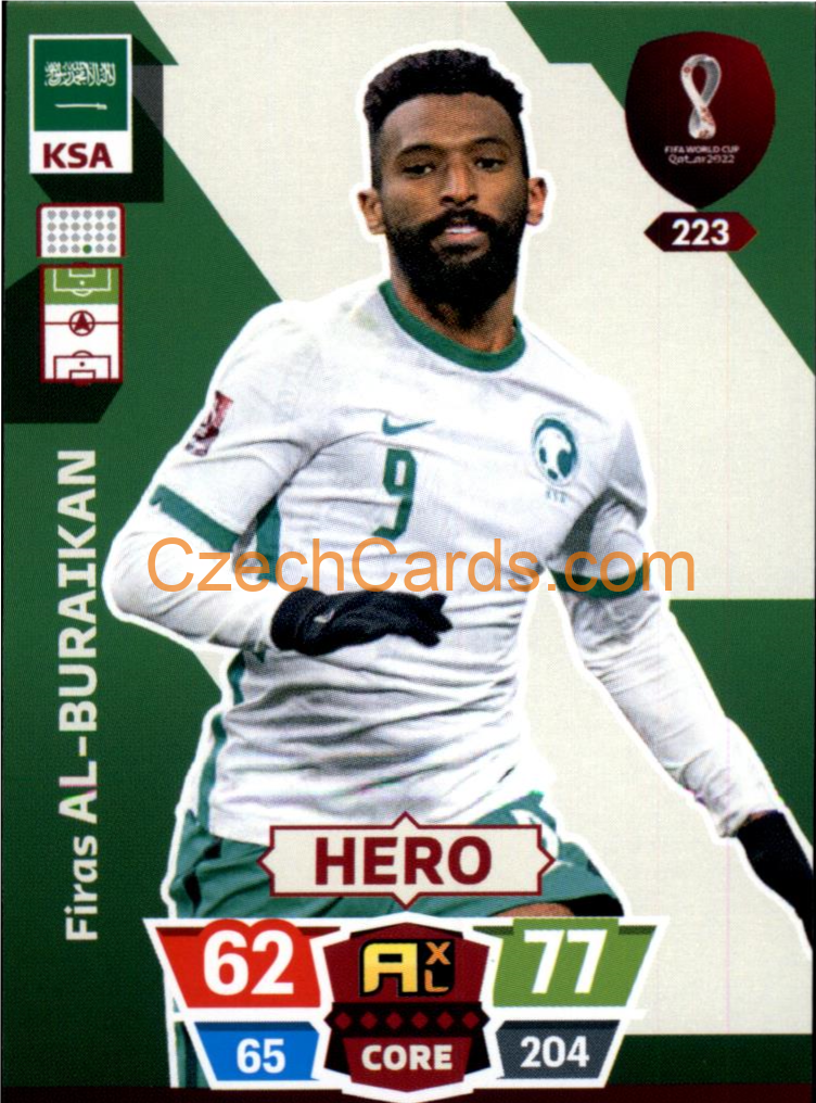 Firas Al-Buraikan 2022 Panini World Cup Adrenalyn #223