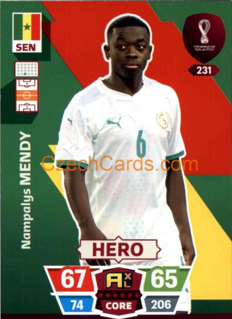 Nampalys Mendy 2022 Panini World Cup Adrenalyn #231