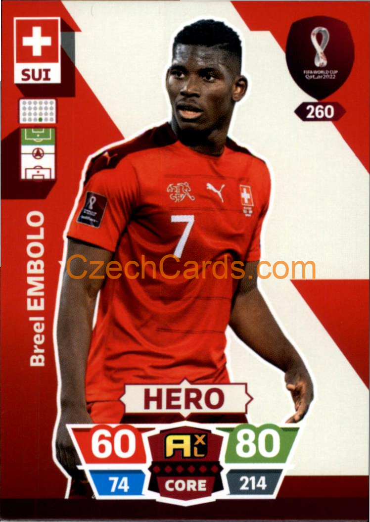 Breel Embolo 2022 Panini World Cup Adrenalyn #260