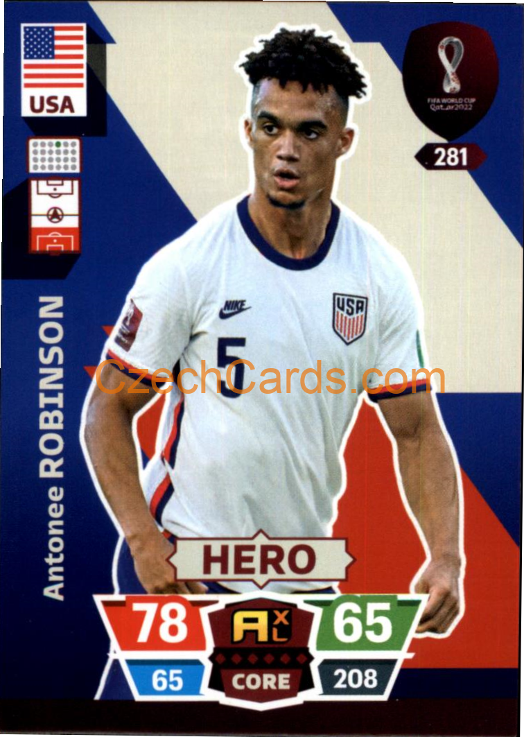 Antonee Robinson 2022 Panini World Cup Adrenalyn #281