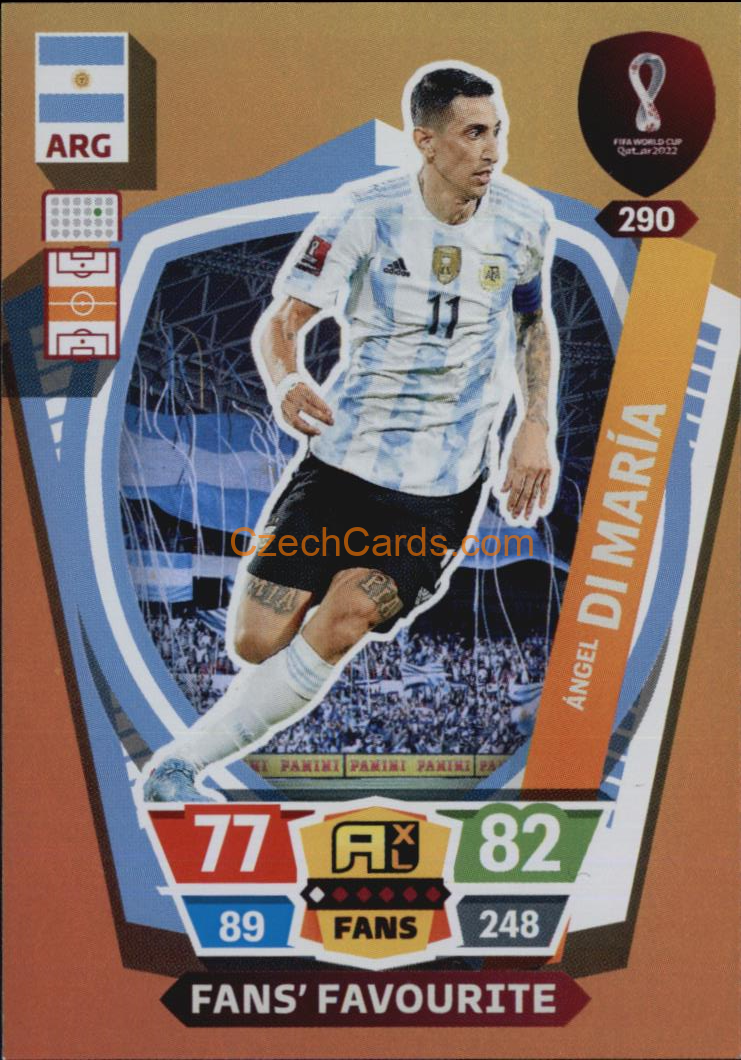 Ángel Di María 2022 Panini World Cup Adrenalyn Fans #290