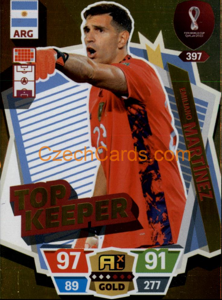 Emiliano Martínez 2022 Panini World Cup Adrenalyn Power #397