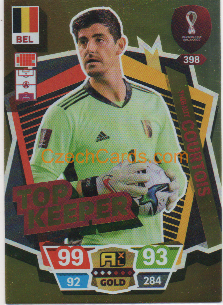 Thibaut Courtois 2022 Panini World Cup Adrenalyn Power #398