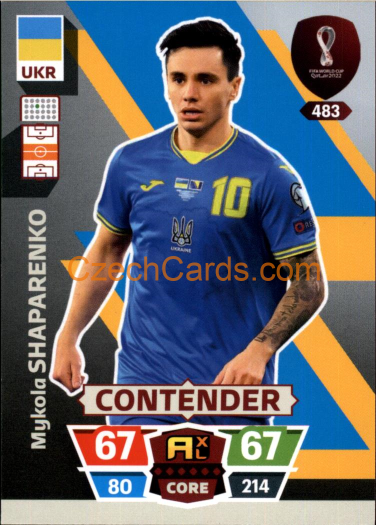 Mykola Shaparenko 2022 Panini World Cup Adrenalyn #483