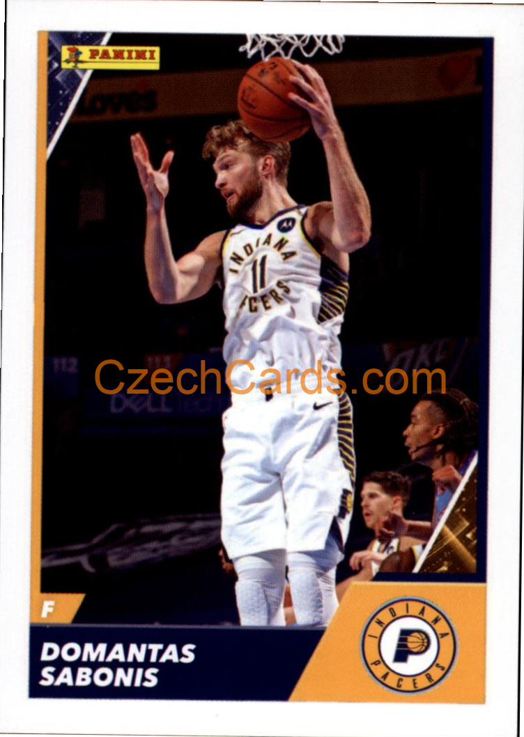Domantas Sabonis 2021/22 Panini NBA sticker and card C24