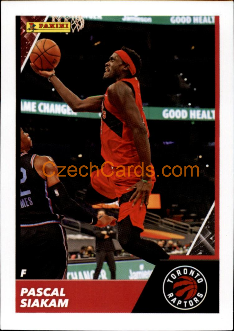 Pascal Siakam 2021/22 Panini NBA sticker and card C27