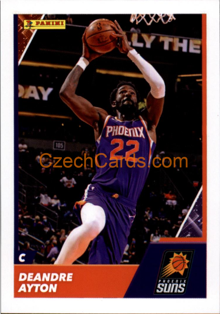 Deandre Ayton 2021/22 Panini NBA sticker and card C35