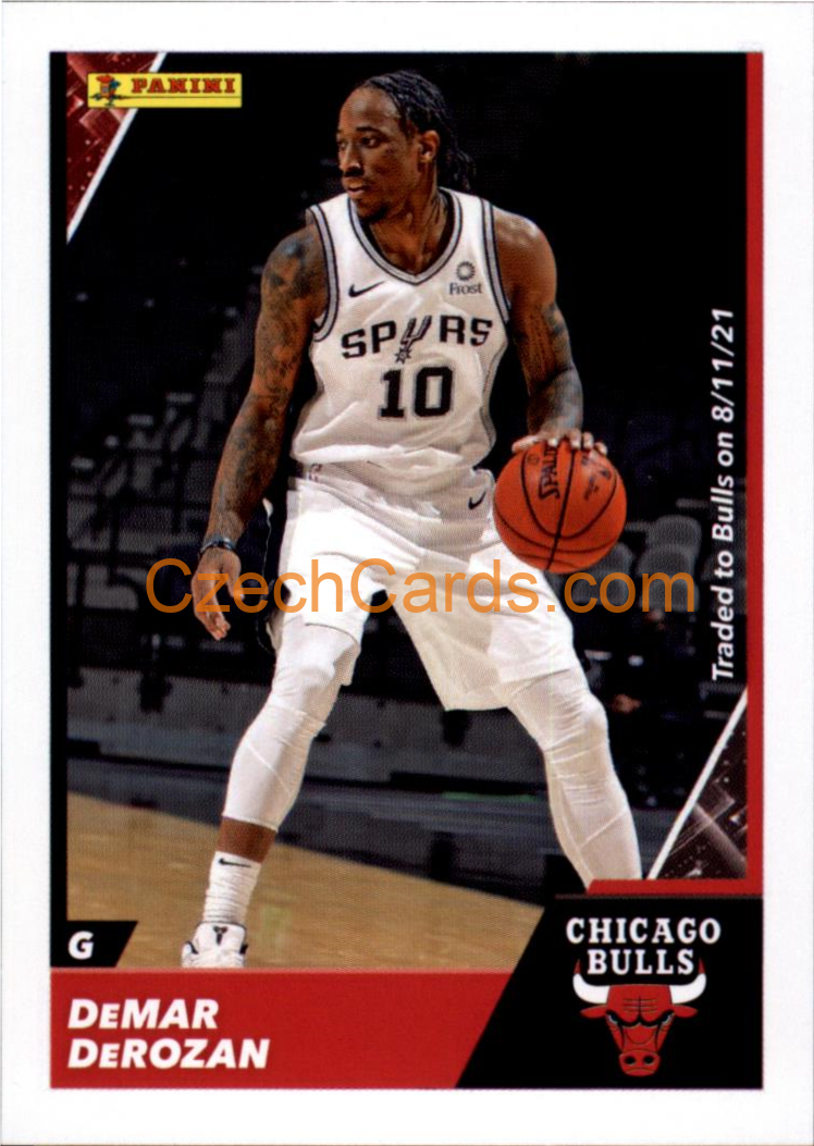 DeMar DeRozan2021/22 Panini NBA sticker and card C52