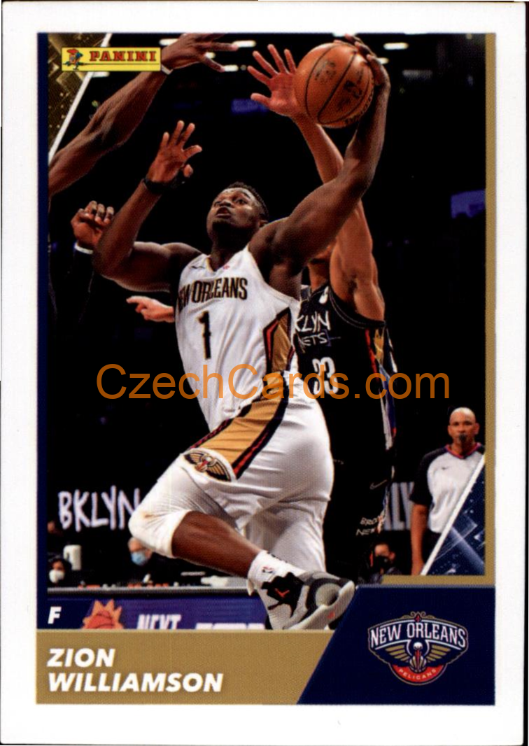 Zion Williamson 2021/22 Panini NBA sticker and card C63