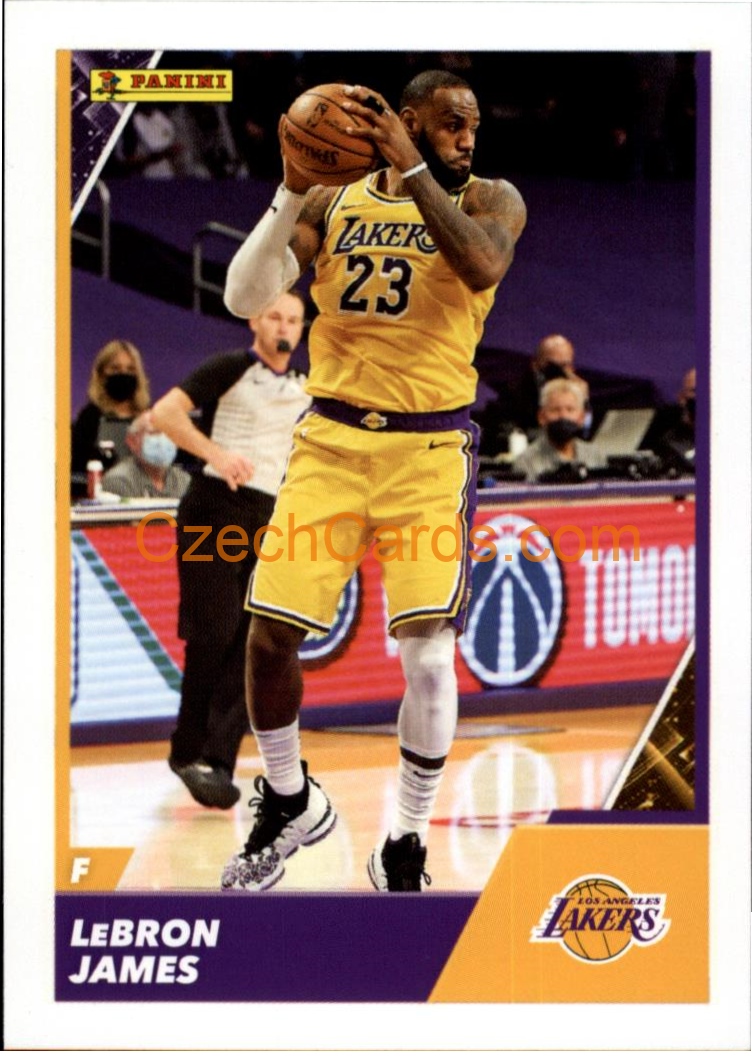 LeBron James 2021/22 Panini NBA sticker and card C65