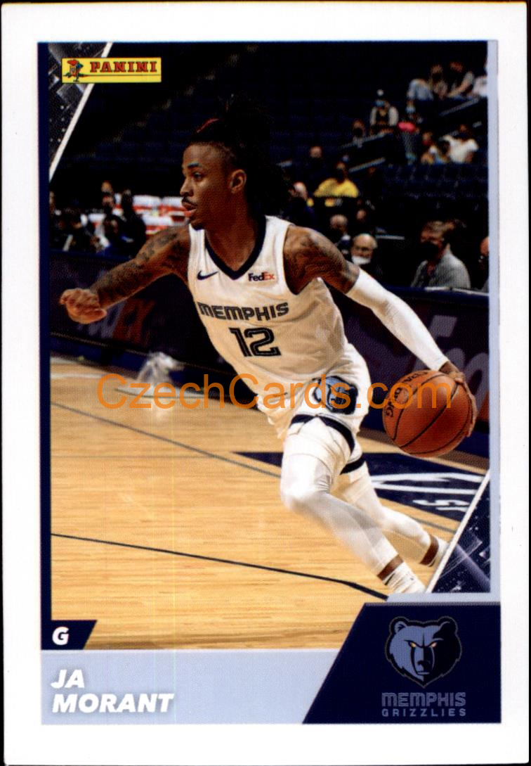 Ja Morant 2021/22 Panini NBA sticker and card C72