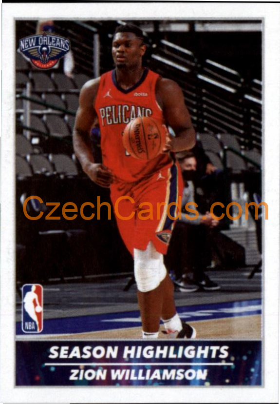 Zion Williamson 2021/22 Panini NBA sticker and card #6