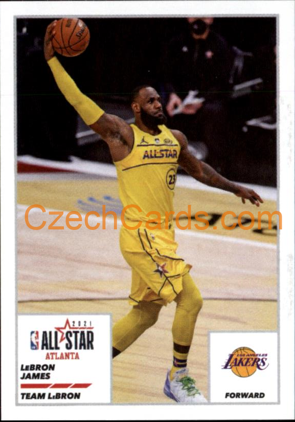 Lebron James 2021/22 Panini NBA sticker and card #31
