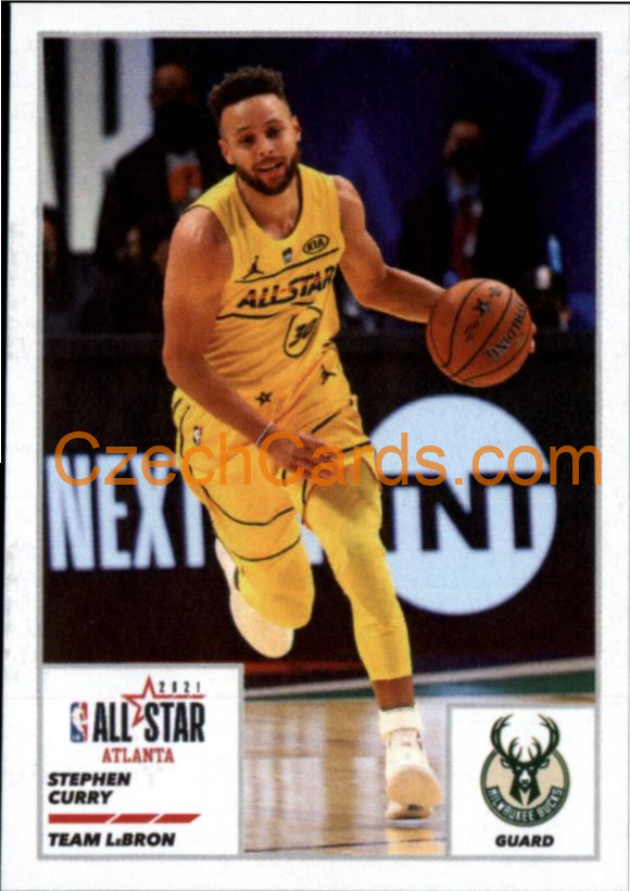 Stephen Curry 2021/22 Panini NBA sticker and card #34