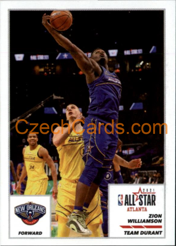 Zion Williamson 2021/22 Panini NBA sticker and card #42