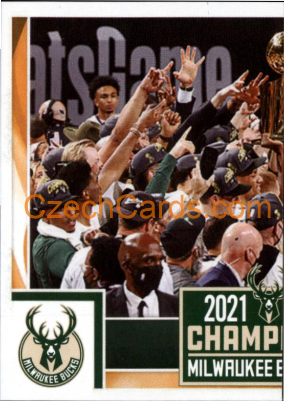 Champions 2021 MILWAUKEE BUCKS 2021/22 Panini NBA sticker and card #81