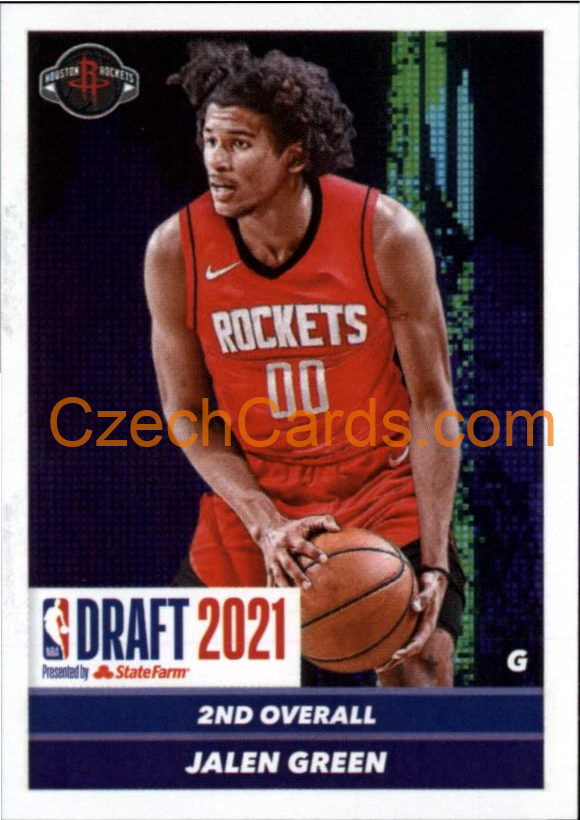 Jalen Green 2021/22 Panini NBA sticker and card RC #86