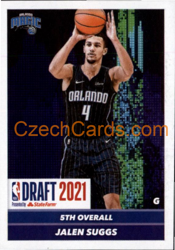 Jalen Suggs 2021/22 Panini NBA sticker and card RC #89