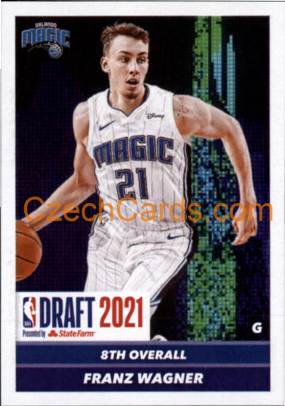 Franz Wagner 2021/22 Panini NBA sticker and card RC #92