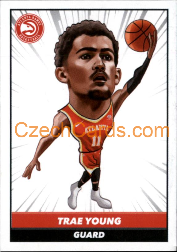 Trae Young 2021/22 Panini NBA sticker and card #107