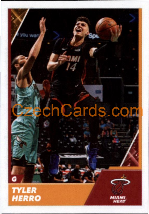 Tyler Herro 2021/22 Panini NBA sticker and card #215