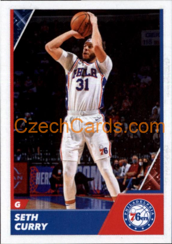 Seth Curry 2021/22 Panini NBA sticker and card #268