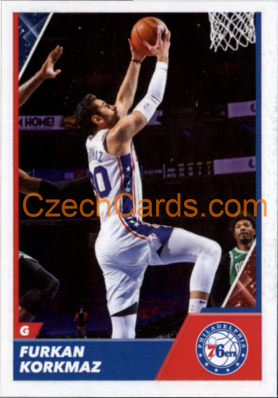Furkan Korkmaz 2021/22 Panini NBA sticker and card #273
