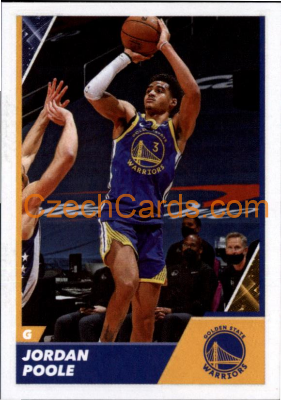 Jordan Poole 2021/22 Panini NBA sticker and card #337