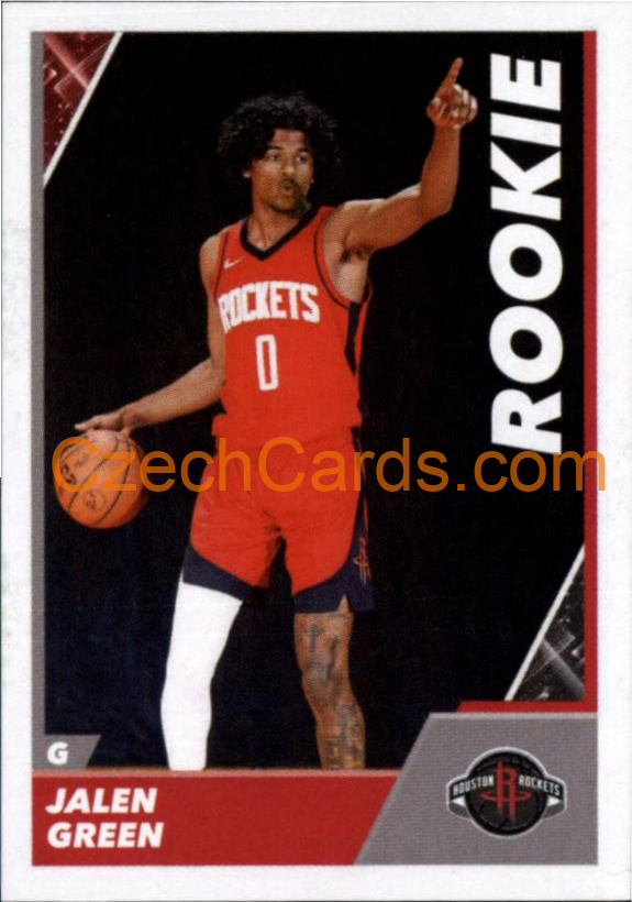 Jalen Green 2021/22 Panini NBA sticker and card RC #347