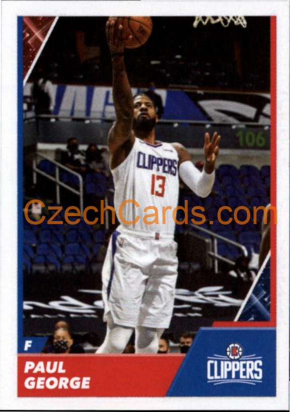 Paul George 2021/22 Panini NBA sticker and card #357
