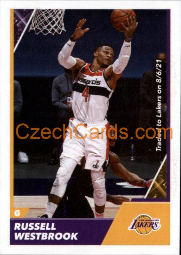 Russell Westbrook 2021/22 Panini NBA sticker and card #371